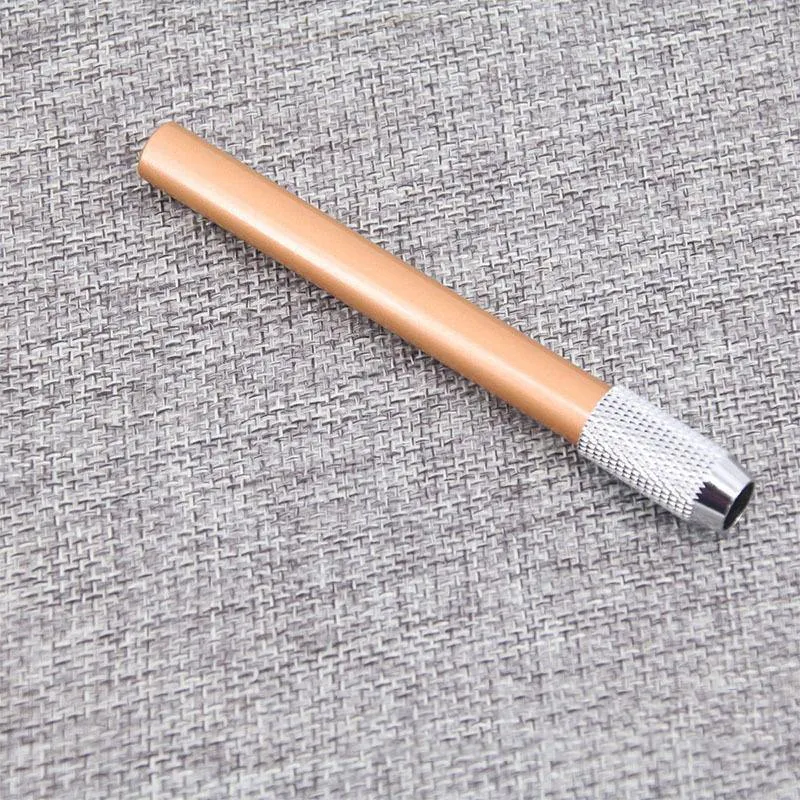 5pcs / lot Extender Bleistifthalter Schule Kunst Schreibwerkzeug Empfindliches Metall Bürobedarf Neuheit Kugelschreiber Kreative