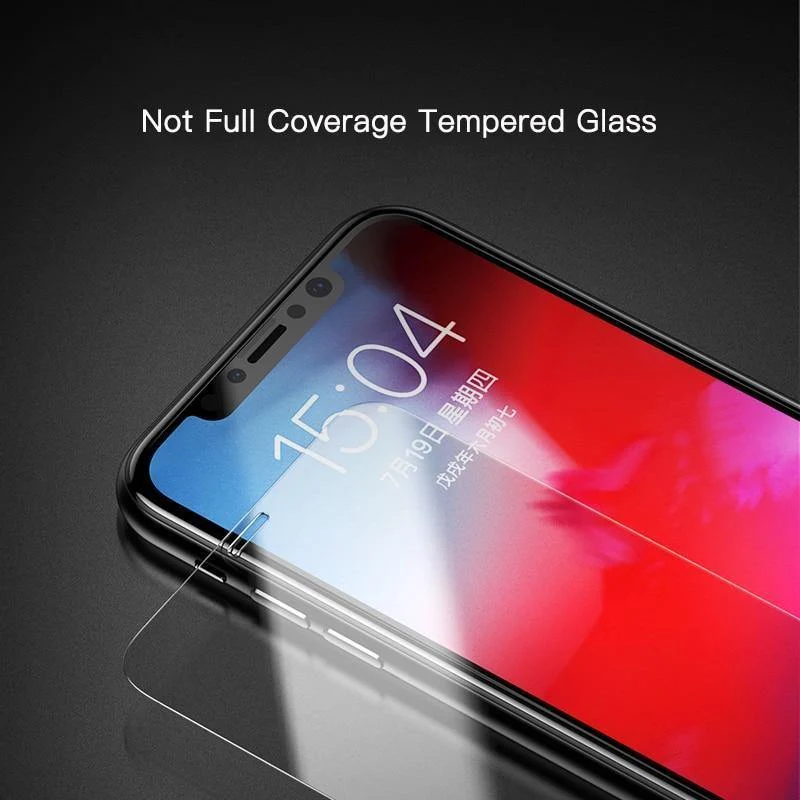 Baseus Frontglas + Rückseite gehärtetes Glas für iPhone Xs Xs Max XR 2018 Schutzglas Displayschutz für iPhone Xs Xs Max