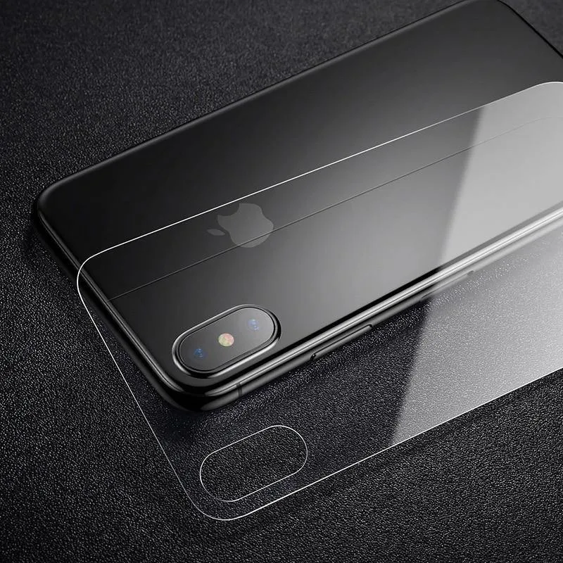 Baseus Frontglas + Rückseite gehärtetes Glas für iPhone Xs Xs Max XR 2018 Schutzglas Displayschutz für iPhone Xs Xs Max