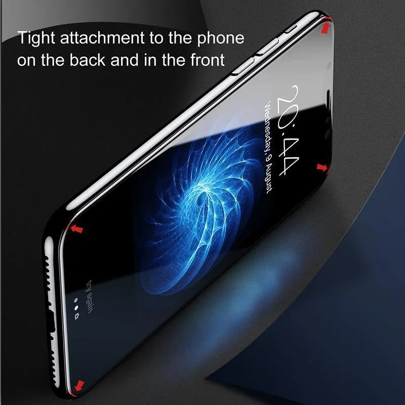 Baseus Frontglas + Rückseite gehärtetes Glas für iPhone Xs Xs Max XR 2018 Schutzglas Displayschutz für iPhone Xs Xs Max