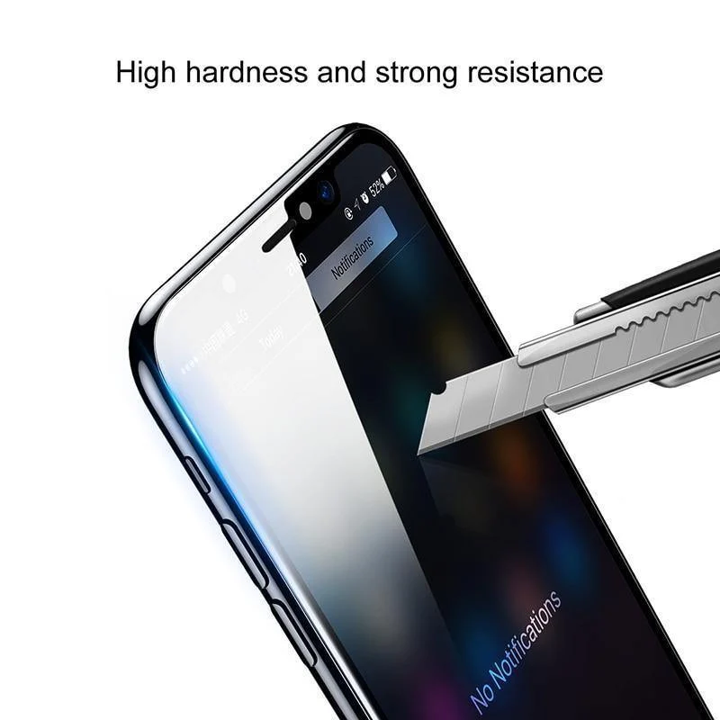 Baseus Frontglas + Rückseite gehärtetes Glas für iPhone Xs Xs Max XR 2018 Schutzglas Displayschutz für iPhone Xs Xs Max