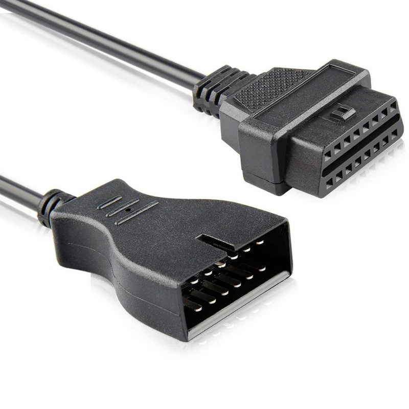 10pcs / lots für GM Daewoo 12 Pin OBD2 OBDII Stecker auf 16 Pin Buchse Kfz-Diagnosewerkzeug Adapter OBD2 Adapter Verlängerungskabel