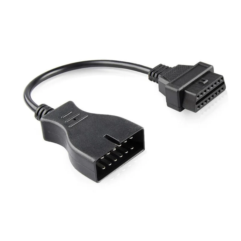 10pcs / lots für GM Daewoo 12 Pin OBD2 OBDII Stecker auf 16 Pin Buchse Kfz-Diagnosewerkzeug Adapter OBD2 Adapter Verlängerungskabel
