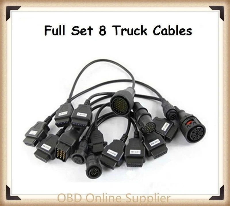 Diagnosewerkzeuge schließen Kabel an Adapter für OBD2 OBDII Scannerwerkzeuge Volle 8-LKW-Kabel für Autocom CDP für Delphi DS150E