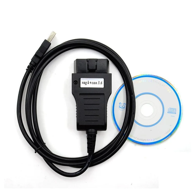 3.6 VAG K CAN Commander 3.6 für Au-di / VW-Diagnosewerkzeugkabel OBDII OBD2-Kabel Codeleser-Scan-Tools mit Software-CD