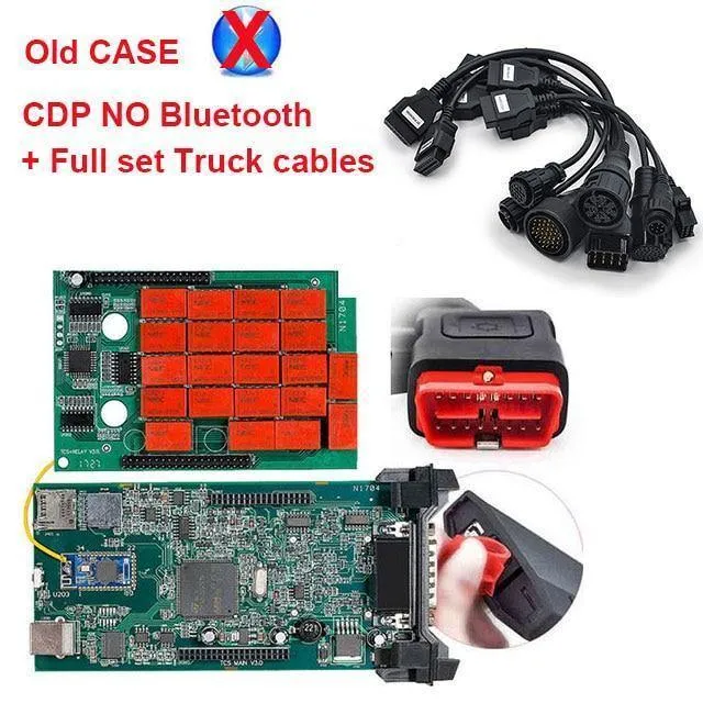 CDP TCS LKW Kabel Komplettsatz 8pcs obdII OBD2 Kabel LKW Kabel für Multidiag Pro DVD Scanner OBD 2 Diagnosewerkzeug