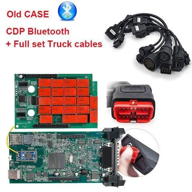 CDP TCS LKW Kabel Komplettsatz 8pcs obdII OBD2 Kabel LKW Kabel für Multidiag Pro DVD Scanner OBD 2 Diagnosewerkzeug