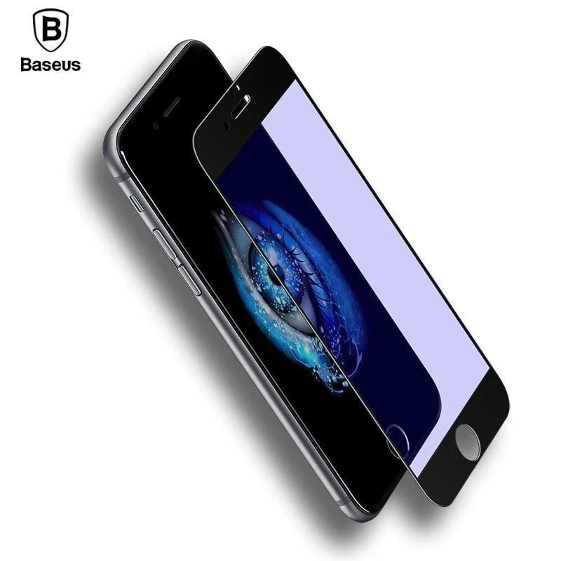 Baseus Premium 0.2 mm Displayschutzfolie aus gehärtetem Glas für iPhone 8 7 Plus, ultradünn, 9H, vollständige Abdeckung, gehärtete Schutzfolie