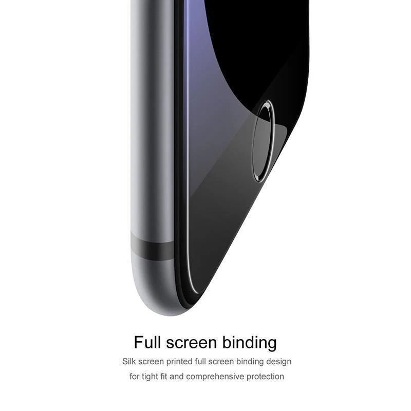 Baseus Premium 0.2 mm Displayschutzfolie aus gehärtetem Glas für iPhone 8 7 Plus, ultradünn, 9H, vollständige Abdeckung, gehärtete Schutzfolie