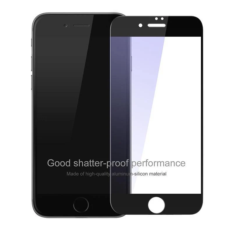Baseus Premium 0.2 mm Displayschutzfolie aus gehärtetem Glas für iPhone 8 7 Plus, ultradünn, 9H, vollständige Abdeckung, gehärtete Schutzfolie