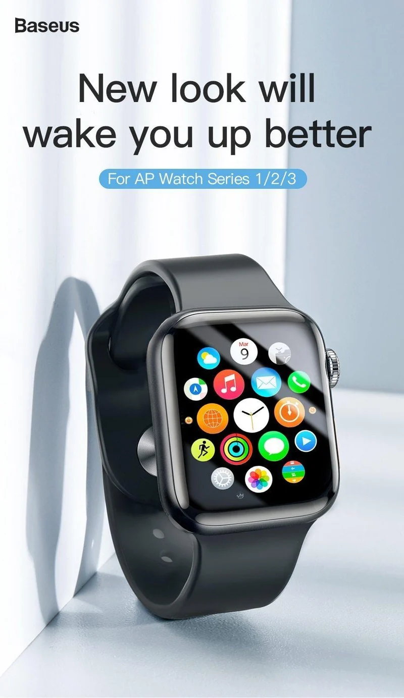 Baseus 3D-Displayschutzfolie mit voller Abdeckung für Apple Watch 1 2 3, gehärtetes Glas, 0.23 mm, Schutzglasfolie für die iWatch-Serie 38/42 mm