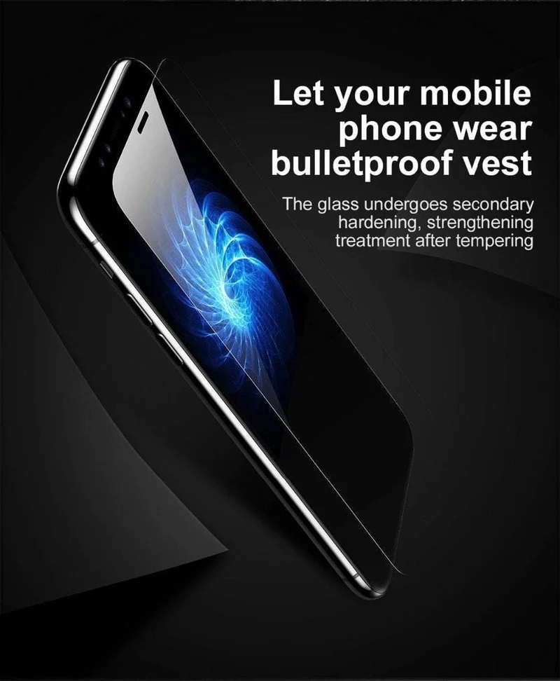 Baseus 0.15 mm transparentes gehärtetes Glas für iPhone X 10 Displayschutz 9H gehärtetes Schutzglas Frontfolie für iPhone 10