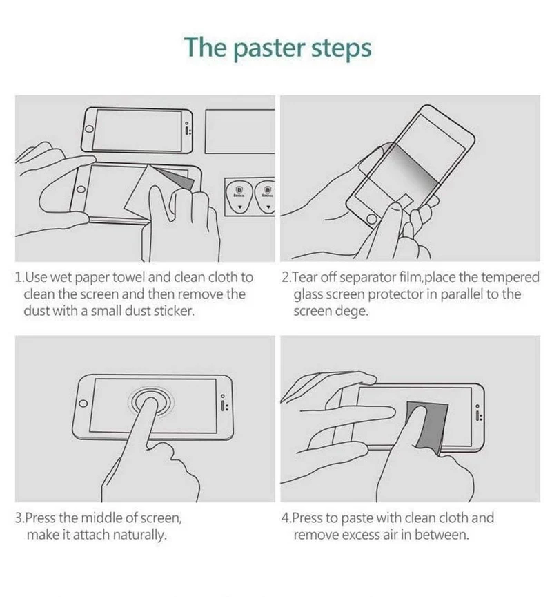 Baseus Privacy Displayschutz für iPhone 8 7 Plus Anti-Spionage-Hartglas 3D 9H Schutzglas Soft Edge Anti-Peeping-Film