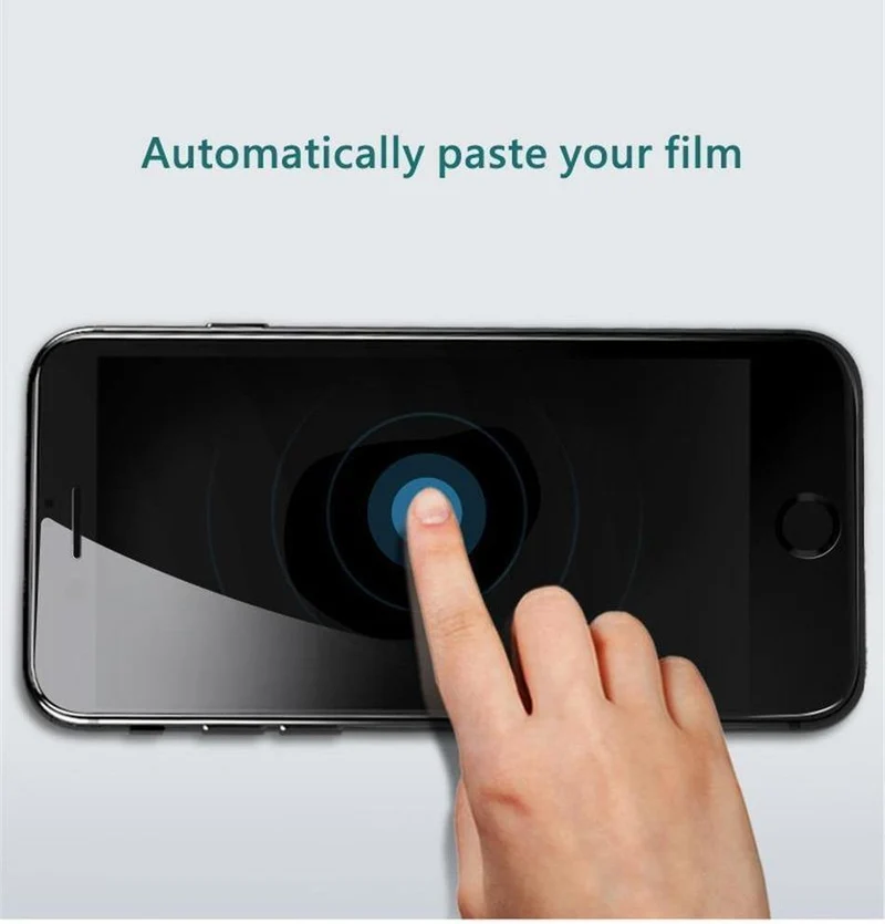 Baseus Privacy Displayschutz für iPhone 8 7 Plus Anti-Spionage-Hartglas 3D 9H Schutzglas Soft Edge Anti-Peeping-Film