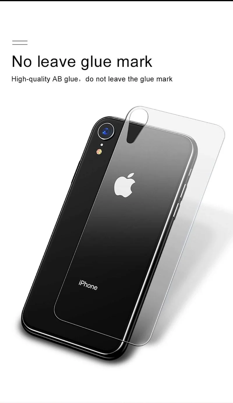 Baseus 0.3 mm transparenter Displayschutz aus gehärtetem Glas für das iPhone XR, Schutzfolie aus gehärtetem Glas für das Glas der hinteren Abdeckung des iPhoneXr