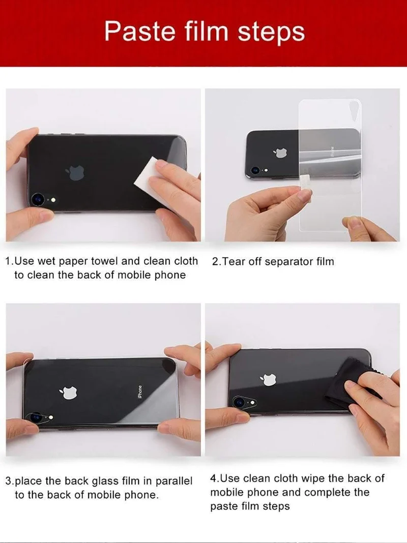 Baseus 0.3 mm transparenter Displayschutz aus gehärtetem Glas für das iPhone XR, Schutzfolie aus gehärtetem Glas für das Glas der hinteren Abdeckung des iPhoneXr