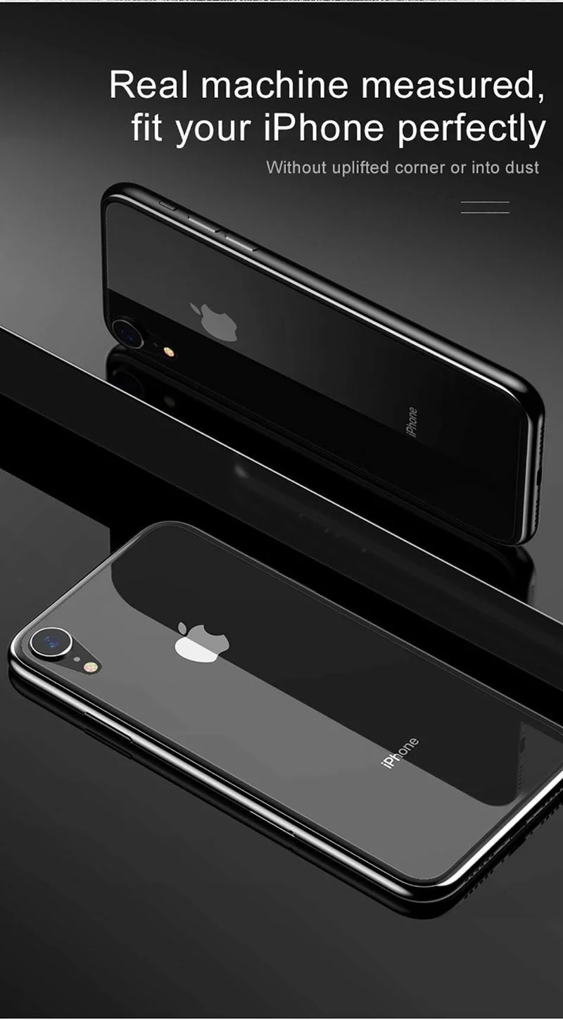 Baseus 0.3 mm transparenter Displayschutz aus gehärtetem Glas für das iPhone XR, Schutzfolie aus gehärtetem Glas für das Glas der hinteren Abdeckung des iPhoneXr