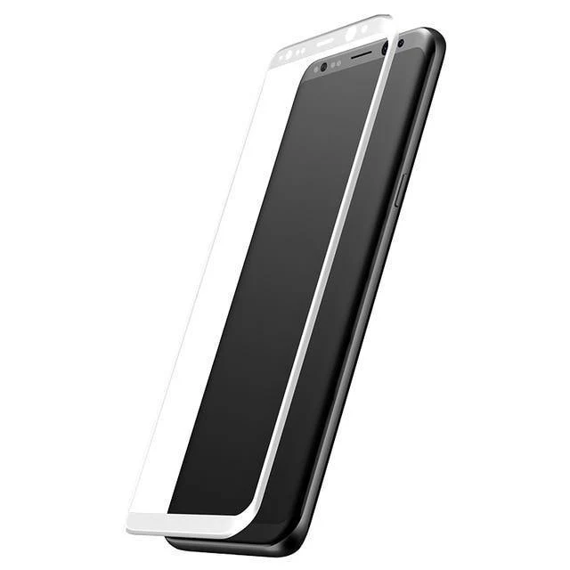 Baseus 3D 0.3mm Displayschutzfolie für Samsung S8 Plus 9H gehärtetes Glas 3D gebogenes Schutzglas für Samsung S8 Schutzfolie