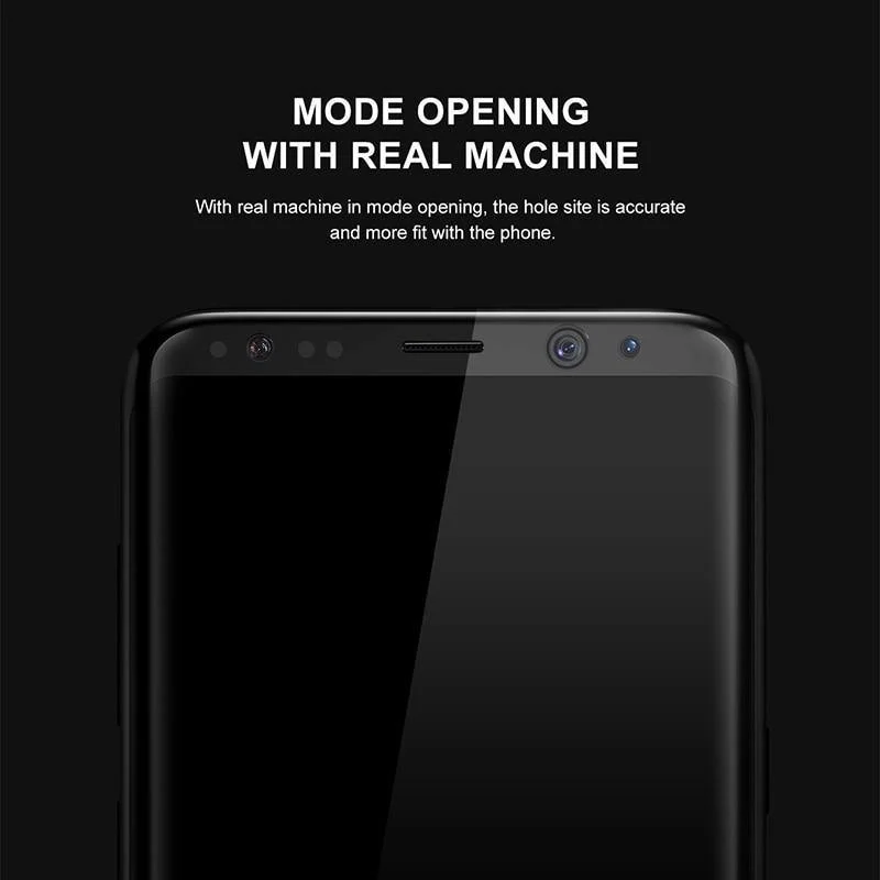 Baseus 3D 0.3mm Displayschutzfolie für Samsung S8 Plus 9H gehärtetes Glas 3D gebogenes Schutzglas für Samsung S8 Schutzfolie