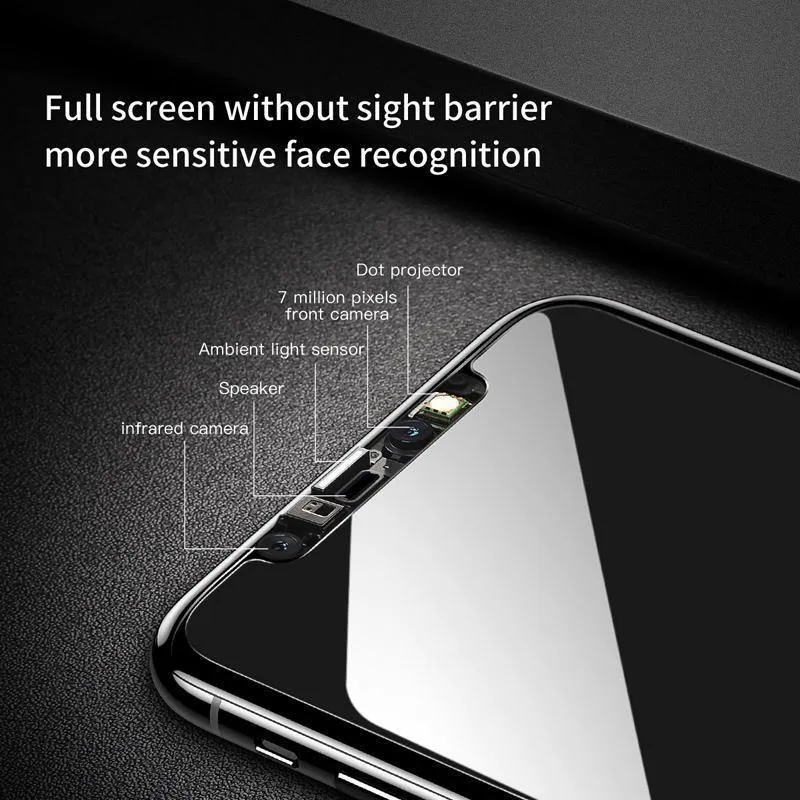 Baseus Anti Spy Glass für iPhone X 10 Displayschutzfolie aus gehärtetem Glas für iPhoneX IX Anti Peeping Privacy gehärtete Glasfolie