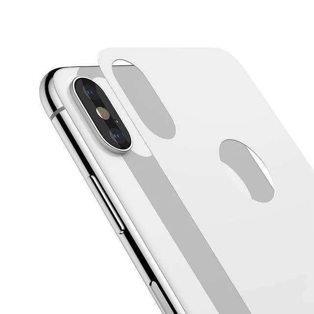 Baseus 0.3 mm Displayschutzfolie für die Rückseite des iPhone X, 9H gehärtetes Glas für die Rückseite des iPhone X, ultradünne Schutzglasfolie, Rückseite