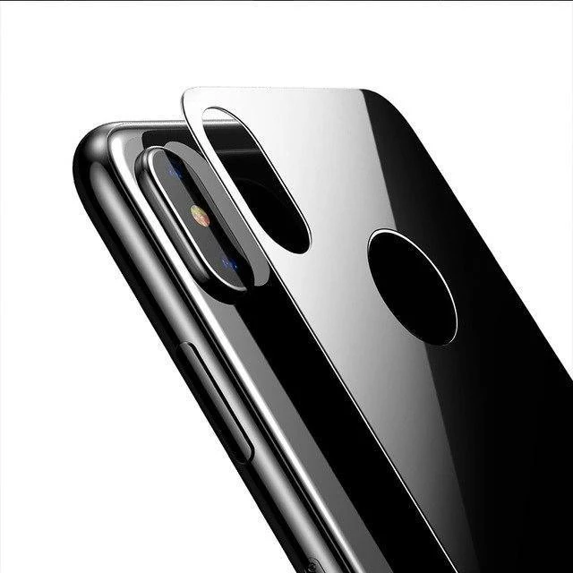 Baseus 0.3 mm Displayschutzfolie für die Rückseite des iPhone X, 9H gehärtetes Glas für die Rückseite des iPhone X, ultradünne Schutzglasfolie, Rückseite