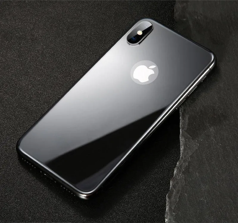 Baseus 0.3 mm Displayschutzfolie für die Rückseite des iPhone X, 9H gehärtetes Glas für die Rückseite des iPhone X, ultradünne Schutzglasfolie, Rückseite