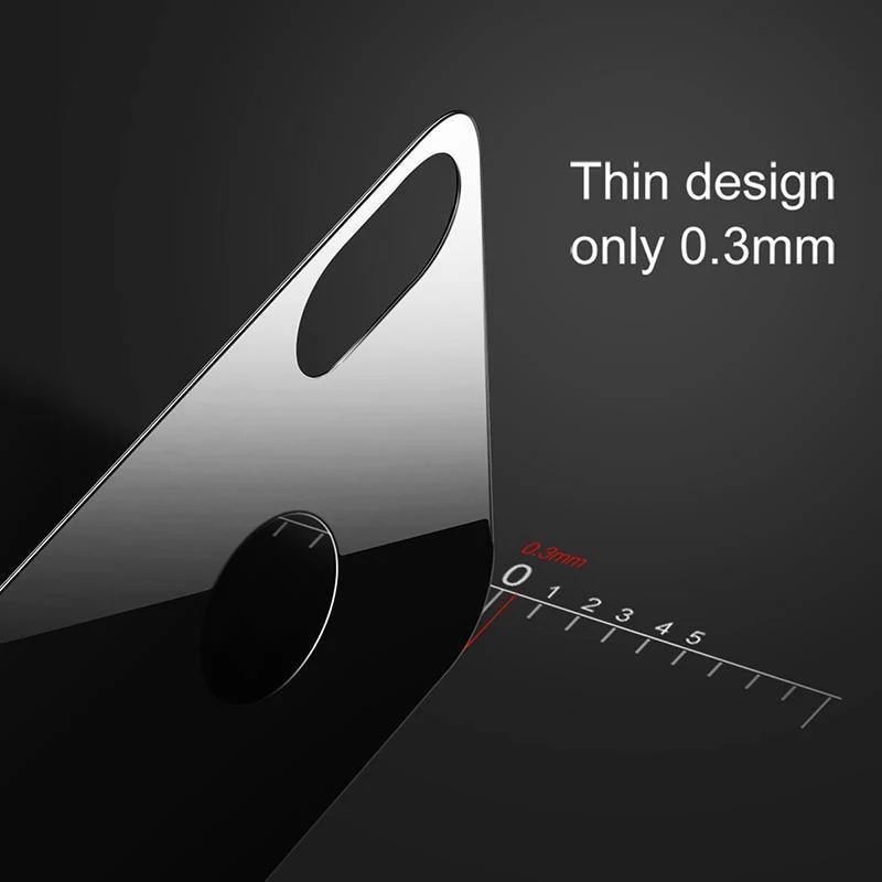 Baseus 0.3 mm Displayschutzfolie für die Rückseite des iPhone X, 9H gehärtetes Glas für die Rückseite des iPhone X, ultradünne Schutzglasfolie, Rückseite