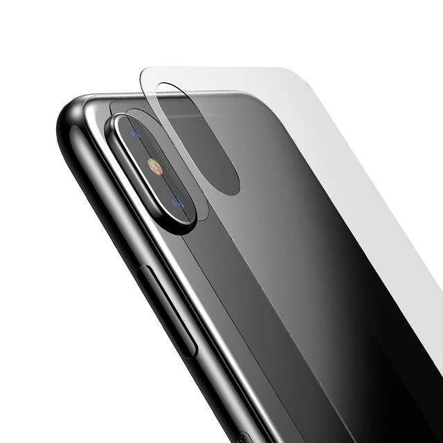 Baseus 0.3 mm Displayschutzfolie für die Rückseite des iPhone X, 9H gehärtetes Glas für die Rückseite des iPhone X, ultradünne Schutzglasfolie, Rückseite