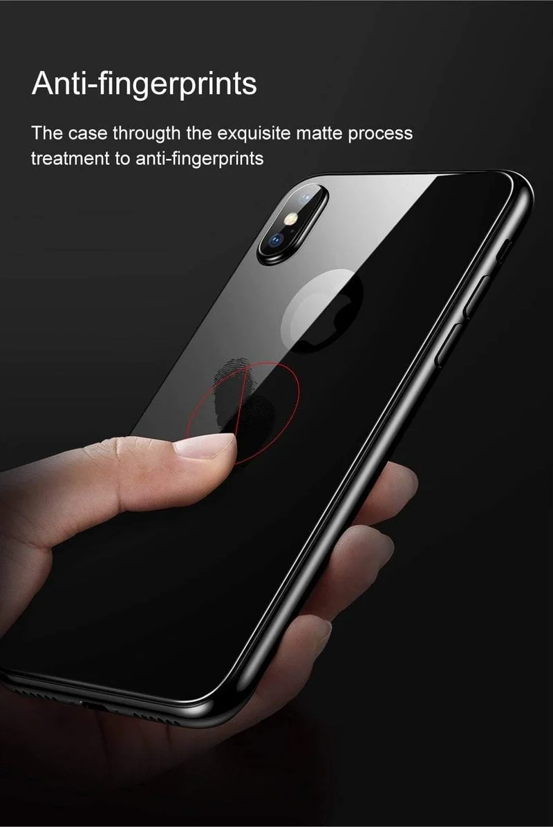 Baseus 0.3 mm Displayschutzfolie für die Rückseite des iPhone X, 9H gehärtetes Glas für die Rückseite des iPhone X, ultradünne Schutzglasfolie, Rückseite