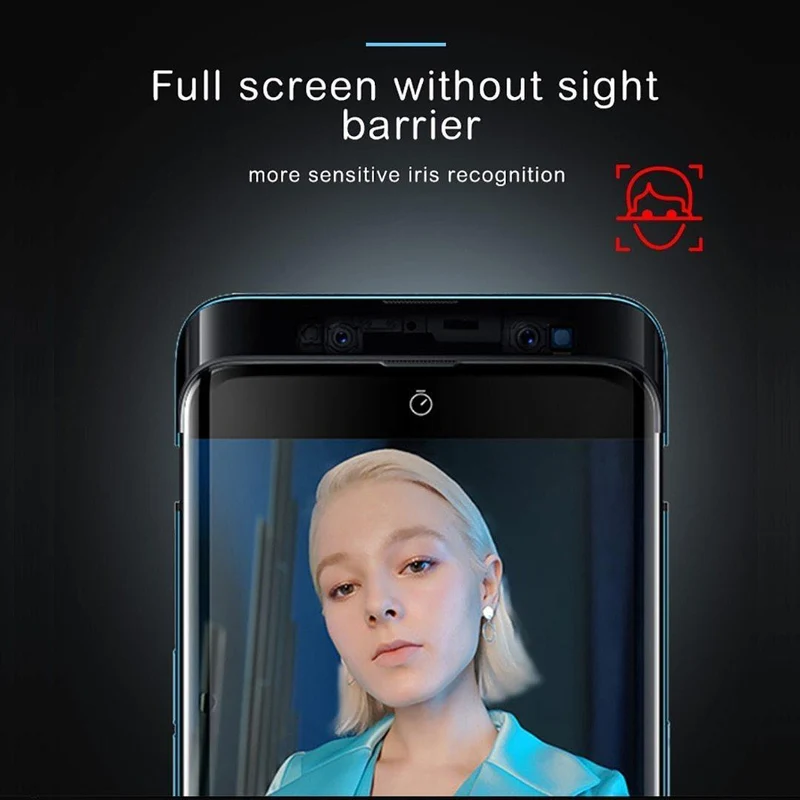 Baseus 0.3 MM Displayschutz aus gehärtetem Glas für OPPO Find X, gebogene Kante, vollständige Abdeckung, gehärteter Schutzglasfilm für Find X