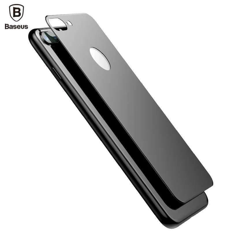 Baseus Displayschutzfolie für die Rückseite des iPhone 7, 0.3 mm dünnes 3D-Hartglas für die Rückseite des iPhone 7 Plus, Schutzfolie für die Rückseite