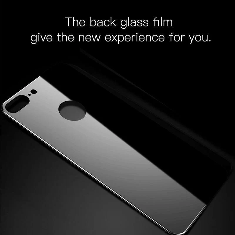 Baseus Displayschutzfolie für die Rückseite des iPhone 7, 0.3 mm dünnes 3D-Hartglas für die Rückseite des iPhone 7 Plus, Schutzfolie für die Rückseite