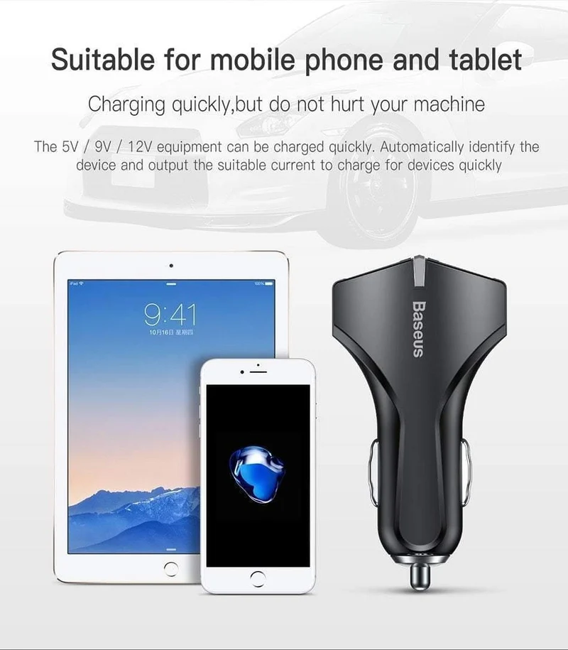 Schnellladung 3.0 Dual USB Autoladegerät 5V3A Turbo Schnellladung Handy Ladegerät für iPhone Xiaomi Autoadapter