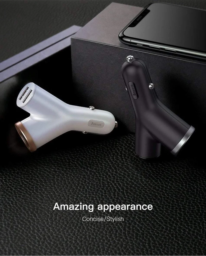 USB Auto Ladegerät Für iPhone Samsung Xiaomi mi 3.4 A Schnelle Lade Auto Telefon Ladegerät Adapter Handy Ladegerät