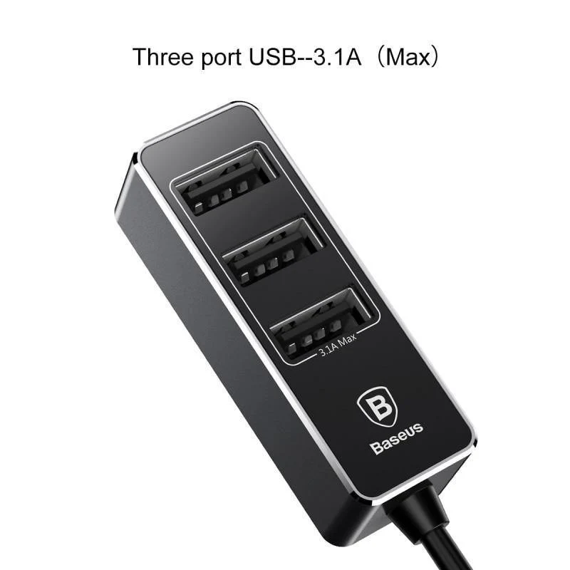 5.5 A 4 Ports USB Autoladegerät Mehrere Expander Autoladegerät Adapter Schnelllade Handyladegerät für iPhone x Samsung