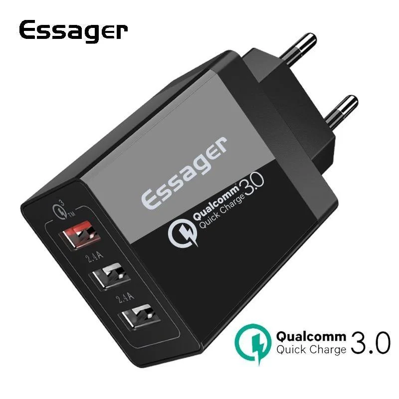 Schnellladung 3.0 3 USB Ladegerät 30W QC 3.0 Schnellladung USB Ladegerät für iPhone Samsung Xiaomi Handy Ladegerät