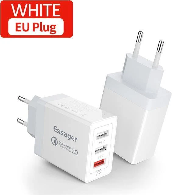 Schnellladung 3.0 3 USB Ladegerät 30W QC 3.0 Schnellladung USB Ladegerät für iPhone Samsung Xiaomi Handy Ladegerät