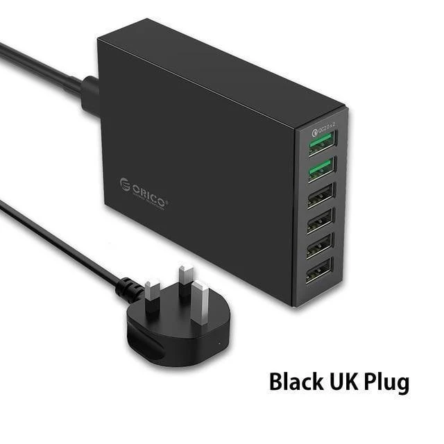 QSL-6U 6 Ports QC2.0 Schnelles USB-Ladegerät Handy-Ladegerät für Samsung Huawei LG Iphone Adapter EU/US/UK/AU Stecker