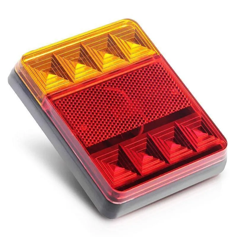 Wasserdichtes 8-LED-Auto-Rücklicht, Rückleuchten, Paar, Bootsanhänger, 12 V, Heckteile für Anhänger, LKW, Autobeleuchtung, wasserdicht, IP65