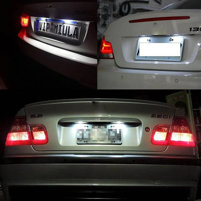 2x Auto Led Kennzeichen Led Licht Lampe 12v Weiß Für BMW E39 E60 E82 E90 E92 E93 M3 e39 E60 E70 X5 E60 E61 M5 E88
