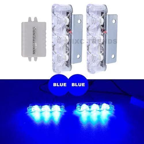 2Pcs 3 LED Blitzlicht 6W Polizei blinkt Warnung LED Bremslicht Lampe DC 12V Auto LKW Motorrad Bremse hinten Stop Led Lichter