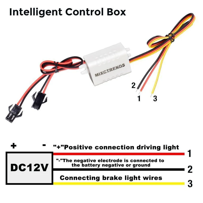 2Pcs 3 LED Blitzlicht 6W Polizei blinkt Warnung LED Bremslicht Lampe DC 12V Auto LKW Motorrad Bremse hinten Stop Led Lichter