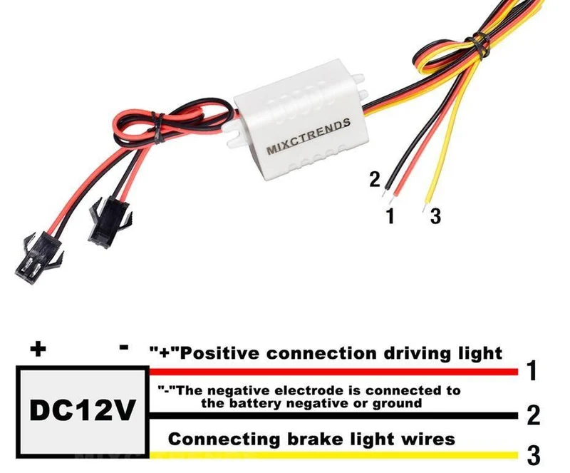 2Pcs 3 LED Blitzlicht 6W Polizei blinkt Warnung LED Bremslicht Lampe DC 12V Auto LKW Motorrad Bremse hinten Stop Led Lichter