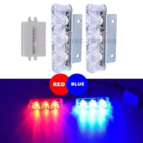 2Pcs 3 LED Blitzlicht 6W Polizei blinkt Warnung LED Bremslicht Lampe DC 12V Auto LKW Motorrad Bremse hinten Stop Led Lichter