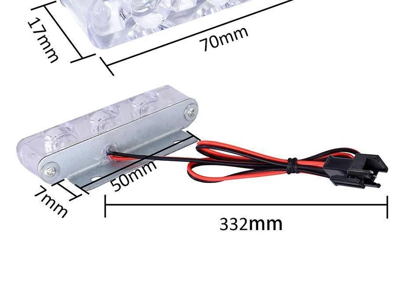 2Pcs 3 LED Blitzlicht 6W Polizei blinkt Warnung LED Bremslicht Lampe DC 12V Auto LKW Motorrad Bremse hinten Stop Led Lichter