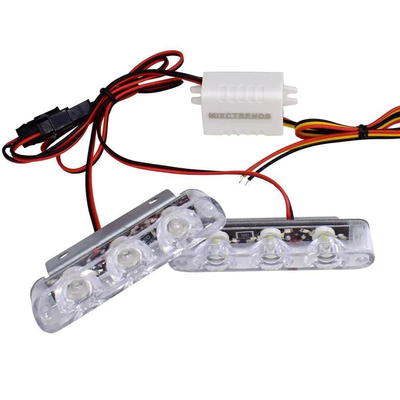 2Pcs 3 LED Blitzlicht 6W Polizei blinkt Warnung LED Bremslicht Lampe DC 12V Auto LKW Motorrad Bremse hinten Stop Led Lichter