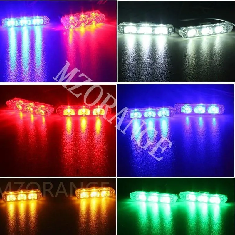 Drahtlose Fernbedienung 4x3/led Krankenwagen Polizei licht DC 12V Strobe Warn licht für Auto Lkw Notfall Licht blinkende Feuerwehr Lichter