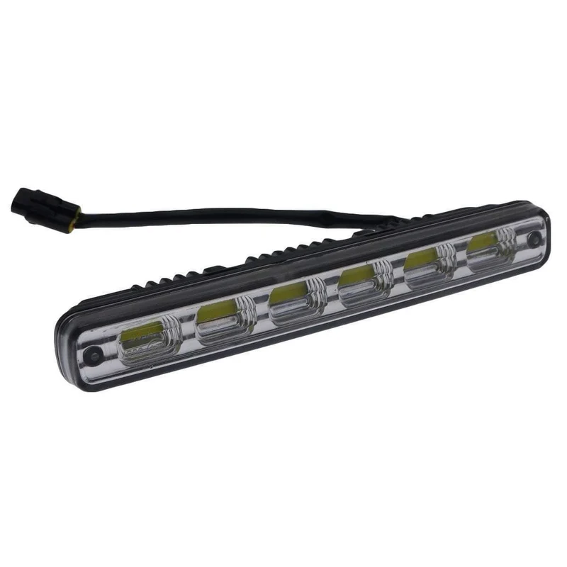 2pcs Weiß Universal DC 12V / 24V COB LED Tagfahrlicht Super Car DRL Lampe Montagehalterung Fahrzeuge 12W E4