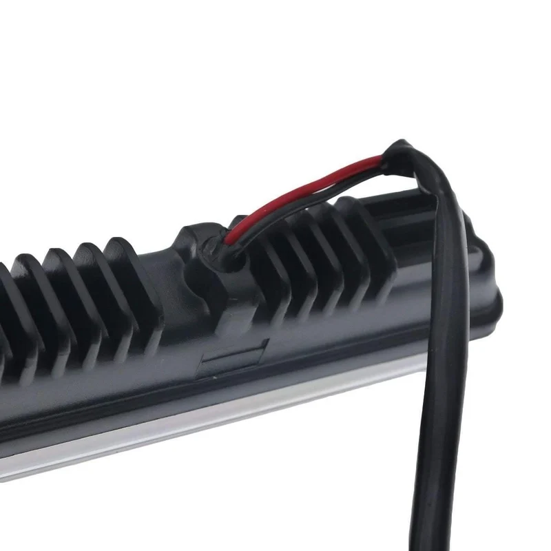 2pcs Weiß Universal DC 12V / 24V COB LED Tagfahrlicht Super Car DRL Lampe Montagehalterung Fahrzeuge 12W E4